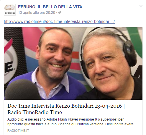 Facebook - "Doc Time" su Radio Time